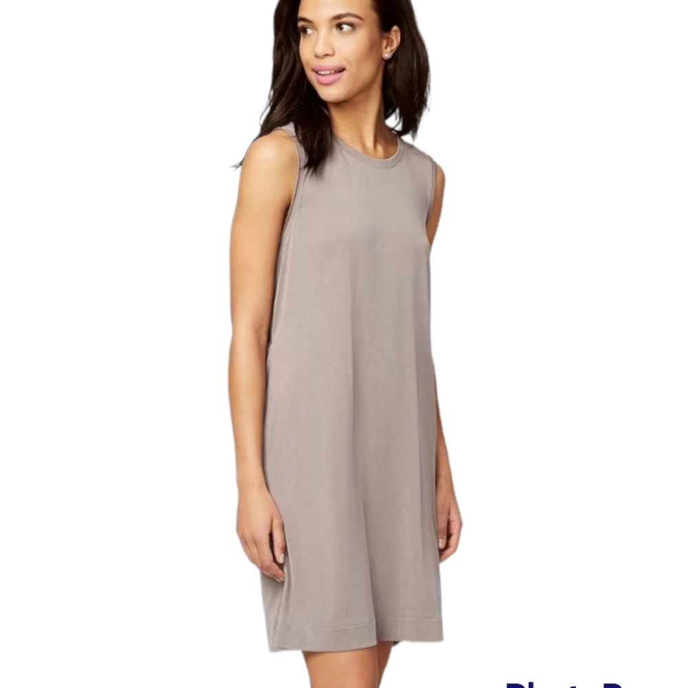 RACHEL RACHEL ROY DRAPED BACK TENCEL DRESS, KHAKI S - Picture 1 of 9